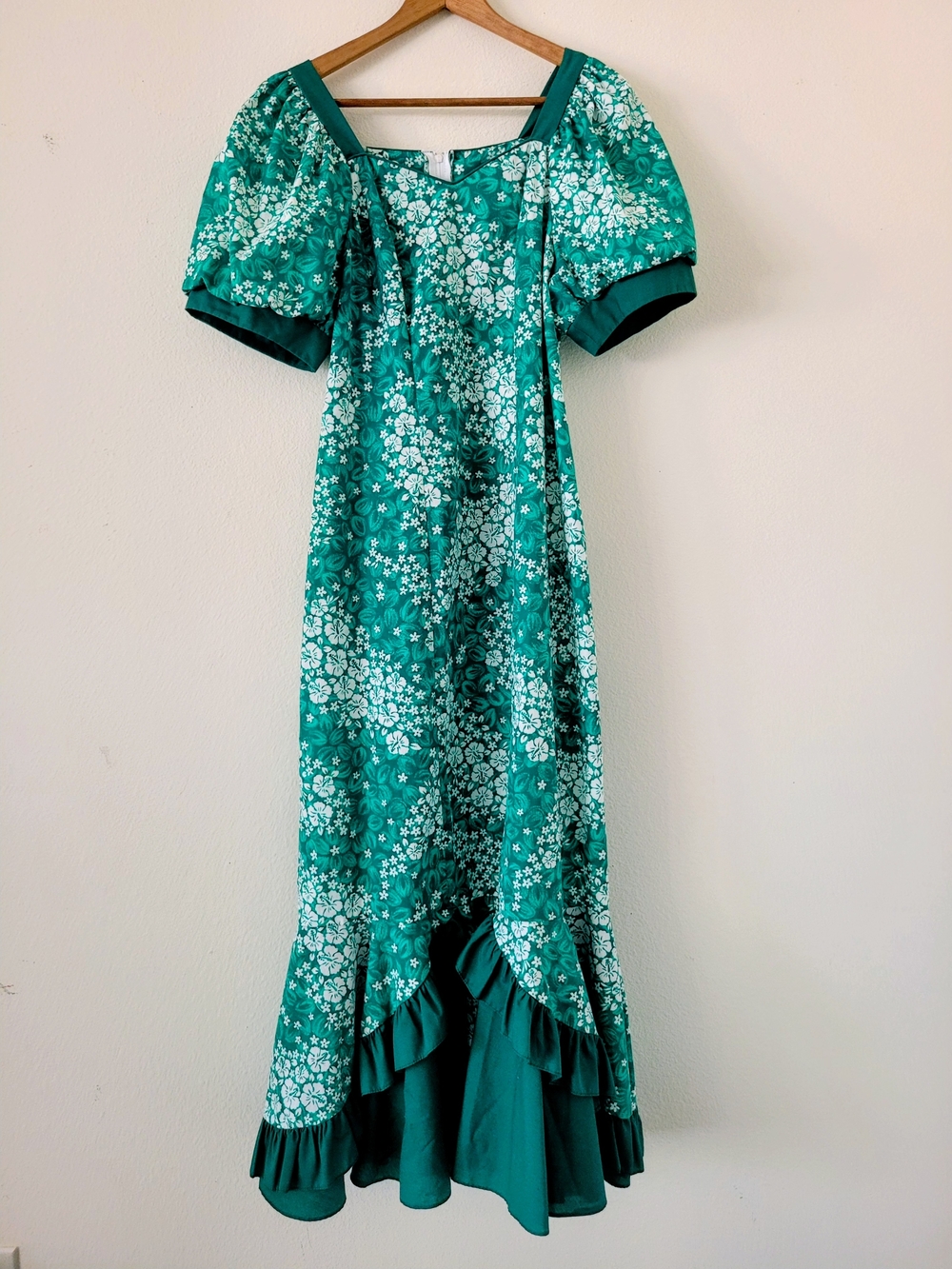 Vintage Rainbow Hawaii Maxi Dress Hawaiian Mu'u Mu'u Size XL